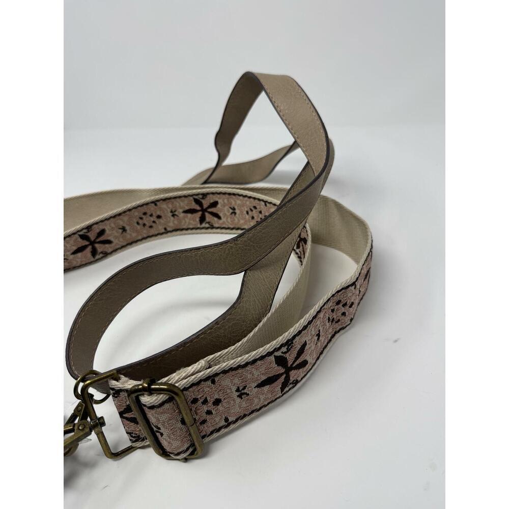 T-Shirt & Jeans Leather Crossbody w/ 2 Straps Light Brown One Size - Picture 4 of 4